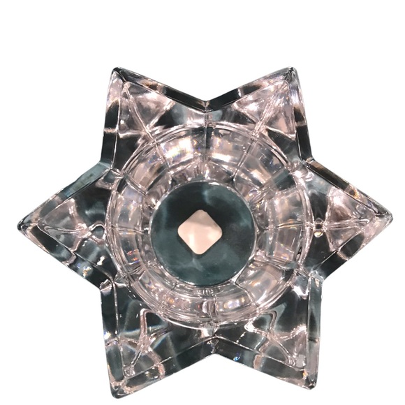 Party lite crystal six point star Tea-light Candle Holder 5Wx 2H - Picture 12 of 16